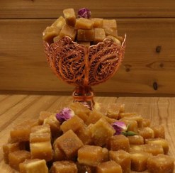 تصویر قند شکر قهوه ای نیم کیلویی 