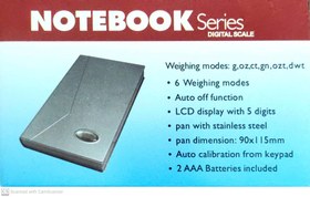 تصویر ترازوی دیجیتال NOTEBOOK Series - دقت یک صدم گرم و ظرفیت ۵۰۰گرم Note Book