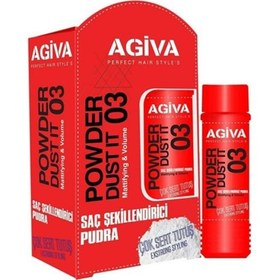 تصویر پودر حالت دهنده مو آگیوا AGIVA مدل POWER DUST IT 03 قرمز وزن 20 گرم 