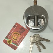 تصویر قفل کتابی سه قاف مدل ۱۰۰ ضد سرقت 