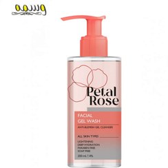 تصویر ژل شستشوی صورت پتال رز مناسب پوست لک دار 200mL Facial Gel Wash for Blemish Skin