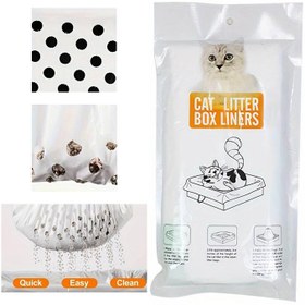 تصویر لاینر کیسه الک خاک گربه بسته 7 عددی Cat Litter Sifting Liner Bags 7 pcs