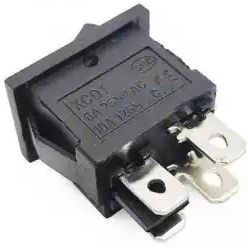 تصویر کلید راکر 4 پین مدل KCD1-104 