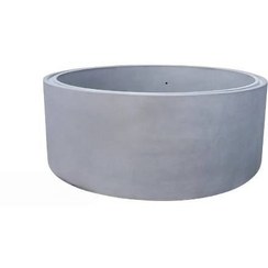 تصویر گلدان بتنی بیضی (گلفوژ اطلس) 