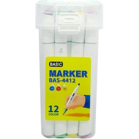 تصویر مارکر بیسیک ۱۲ رنگ | Basic Marker 12 Colors 