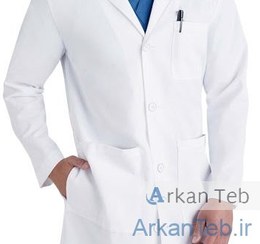 تصویر روپوش پزشکی مردانه سفید 