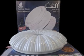 تصویر چراغ سقفی کریستالی چهار حالته 100 وات 