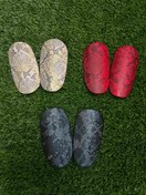 تصویر قلم بند مینی چرمی سفید طلایی 