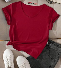 تصویر تیشرت یقه هفت زنانه ترک Shirt