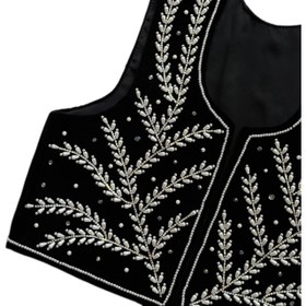 تصویر جلیقه دست دوز مروارید دوزی 