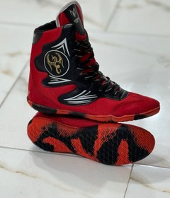تصویر کفش بوکس مدل دراگون رنگ قرمز 