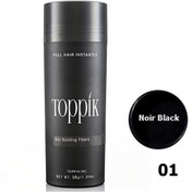تصویر تاپیک پودر حجم دهنده مو 50 گرم Topic شماره 01 رنگ NOIR BLACK 