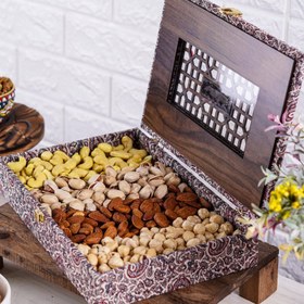 تصویر باکس آجیل الیکا Elika nuts gift box