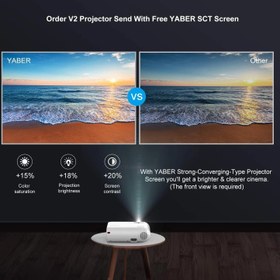 تصویر ویدیو پروژکتور Yaber V2 