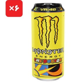 تصویر نوشیدنی انرژی زا مانستر دکتر باکس ۶ عددی _ تاریخ انقضا ۲۶ آذر _ اصل Monster Energy The Doctor VR46 