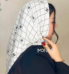 تصویر مینی اسکارف ابریشم CHANEL سفید کد3087 