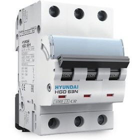 تصویر کلید مینیاتوری سه پل هیوندا 25 آمپر MCB 3P 25A