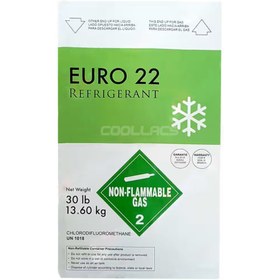 تصویر گاز R22 یورو20 13.6 کیلوگرم خالص 13.6 Euro20 r22 refrigerant gas