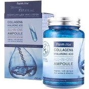 تصویر آمپول کلاژن و هیالورونیک اسید آل این وان فارم استی Farm Stay Collagen & Hyaluronic Acid All In One Ampoule