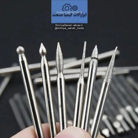 تصویر فرز فرم پودری 30 عددی CBN diamond dremel carving bits 30 pcs