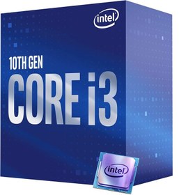 تصویر پردازنده مرکزی اینتل سری Comet Lake مدل Core i3 10100 ا Intel Comet Lake Core i3 10100 CPU Intel Comet Lake Core i3 10100 CPU