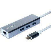 تصویر هاب چهار پورت USB-C اونتن مدلOnten OTN-9593 