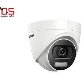 تصویر دوربين دام 5 مگاپیکسل هایک ویژن مدل DS-2CE72HFT-F28 Hikvision DS-2CE72HFT-F28 5MP ColorVu Fixed Turret Camera