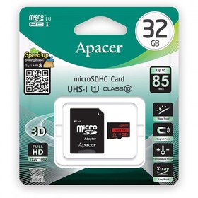 تصویر کارت حافظه اپیسر (Apacer) مدل UHS I U1 Class 10 با ظرفیت 32GB 