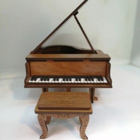 تصویر ماکت پیانو چوبی Piano Wooden replica