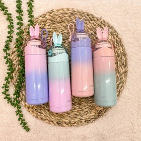 تصویر فلاسک خرگوشی هلو دریم اصلی hello dream colorful rabbit vacuum flask 