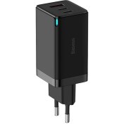 تصویر شارژر دیواری 65 وات باسئوس مدل Baseus GaN5 Pro 3 Ports Fast Charger 65W Baseus GaN5 Pro 3 Ports Fast Charger 65W