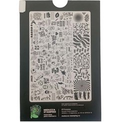 تصویر شابلون فلزی ناخن مدوزا (کد 005) 