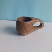 تصویر فنجان چوبی کوکسا دسته سربالا چوب گردو صادراتی آبگریز کد hm 054 Livan chobi cocsa daste sarbala chob gerdo saderati abgoriz