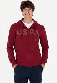 تصویر سویشرت مردانه یو اس پلو اورجینال بورگوندی U.S. Polo Assn. G081SZ082.000.838882 