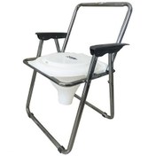 تصویر توالت فرنگی مبله تاشو ممتاز (قیف ته باز کابوک) کد k515 - رنگ:سفید 