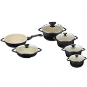 تصویر سرویس پخت و پز ۱۲ پارچه عروس مدل ویکتوریا Aroos Victoria Cooking Service