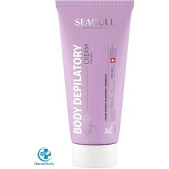 تصویر کرم موبر بدن آلوئه ورا سی گل seagull body beauty body depilatory cream with aloe vera