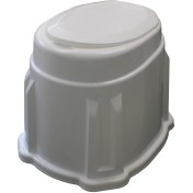 تصویر توالت فرنگی ناصر پلاستیک - سفید 