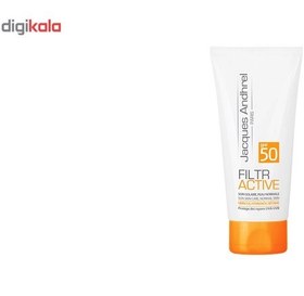 تصویر کرم ضد آفتاب بدون رنگ ژاک آندرل پاریس مدل FILTR ACTIVE SPF 50 مناسب پوست های خشک و معمولی حجم 50 میلی لیتر 