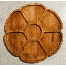 تصویر اردو خوری چوبی 7 خانه 