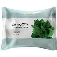 تصویر دستمال مرطوب 25 تایی تی تری اوریف لیم ORIFLAME TEA TREE CLEANSING WIPES