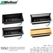 تصویر پریز توکار ملونی مدل 10062 دو طرفه 