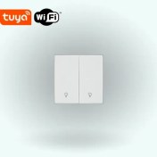تصویر کلید هوشمند تویا مدل DH-313 دو پل پیانویی با کنترل WiFi 