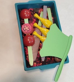 تصویر ست کباب پز اسباب بازی مدل باربیکیو مناسب کودک 