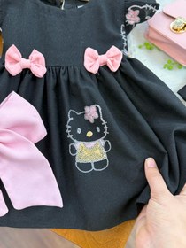 تصویر کد ۲۲۵۷ طرح کیتی مشکی 