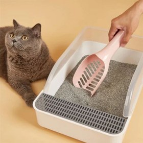 تصویر بیلچه خاک گربه مدل کارد Card Cat Litter Scooper