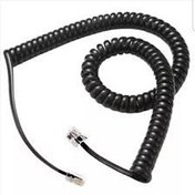 تصویر کابل گوشی تلفن و ایفون فنری 2.5 سانتی . 