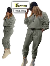 تصویر ست هودی شلوار گنگ زنانه کد 004 Womens hoody pants set code 004