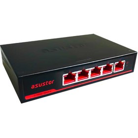 تصویر سوييچ 5 پورت گيگابيت ایسوستور مدل ASW205T Asustor ASW205T 2.5Gbps Network Switch