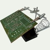 تصویر پایه هویه چدنی 4 گوش دارای گیره مونتاژ 